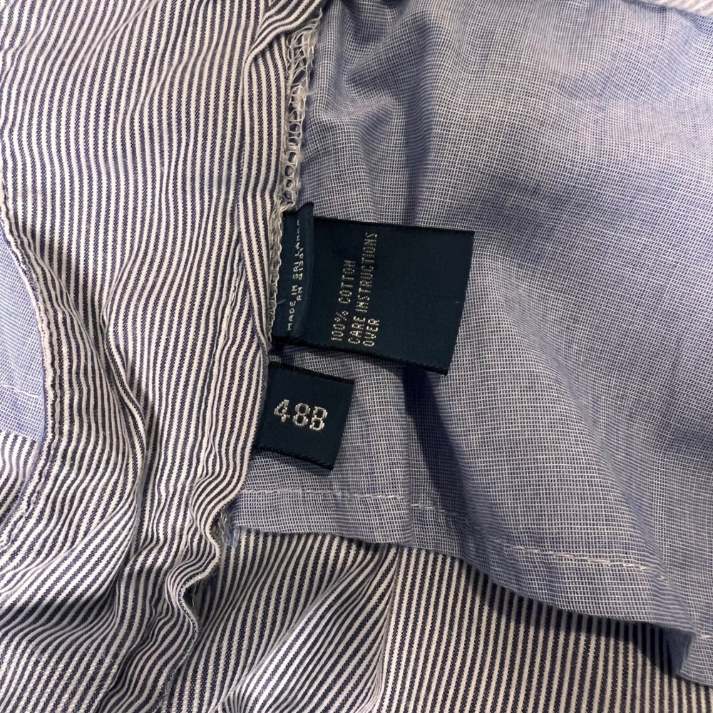 Polo Ralph Lauren Shorts Mens 46B* Blue White Seersucker Striped Preppy EUC - Picture 5 of 7